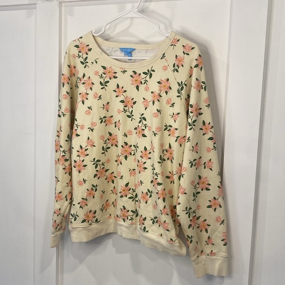 DRAPER JAMES cream floral sweatshirt - Picture 11 of 11